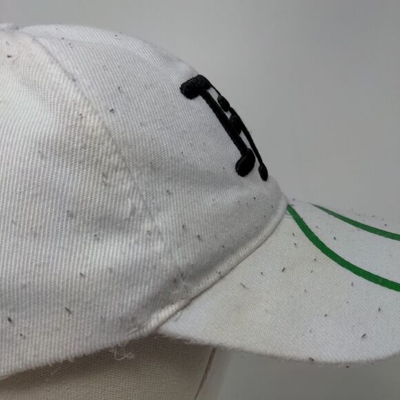 Florida Strapback Hat White One Size Adjustable Embroidered Vented Holes 6 Panel - Picture 6 of 9